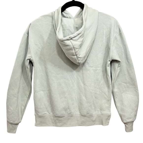 MTV Women Green Music Television Christmas Holiday Hoodie Sweatshirt Top XS NWT - Picture 4 of 8